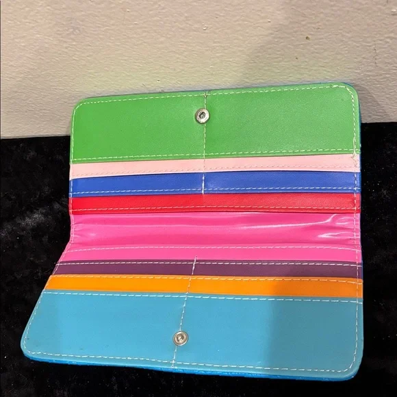 Blue Quilted Women's wallet - Picture 2 of 3